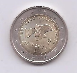 ITALIA DEL AÑO 2011 DE 2 EUROS CONMEMORATIVAS