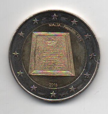 MALTA DEL AÑO 2015 DE 2 EUROS CONMEMORATIVAS