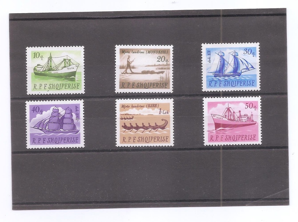 ALBANIA DEL AÑO 1965 BARCOS