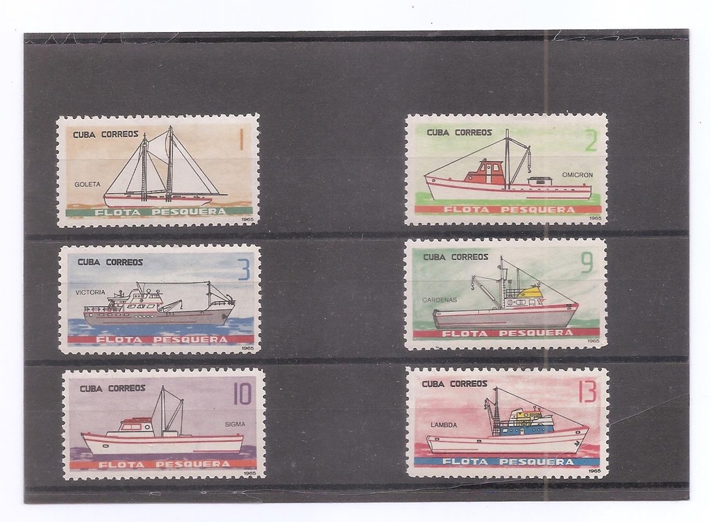 CUBA DEL AÑO 1965 BARCOS
