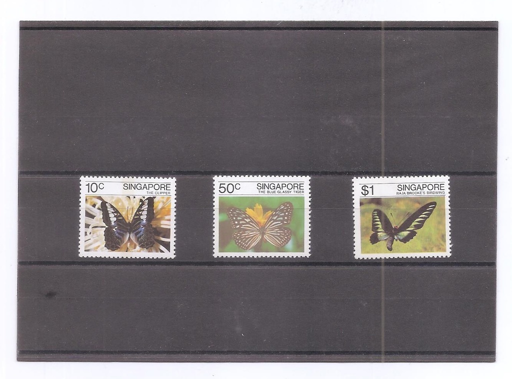 SINGAPUR DEL AÑO 1982 MARIPOSAS