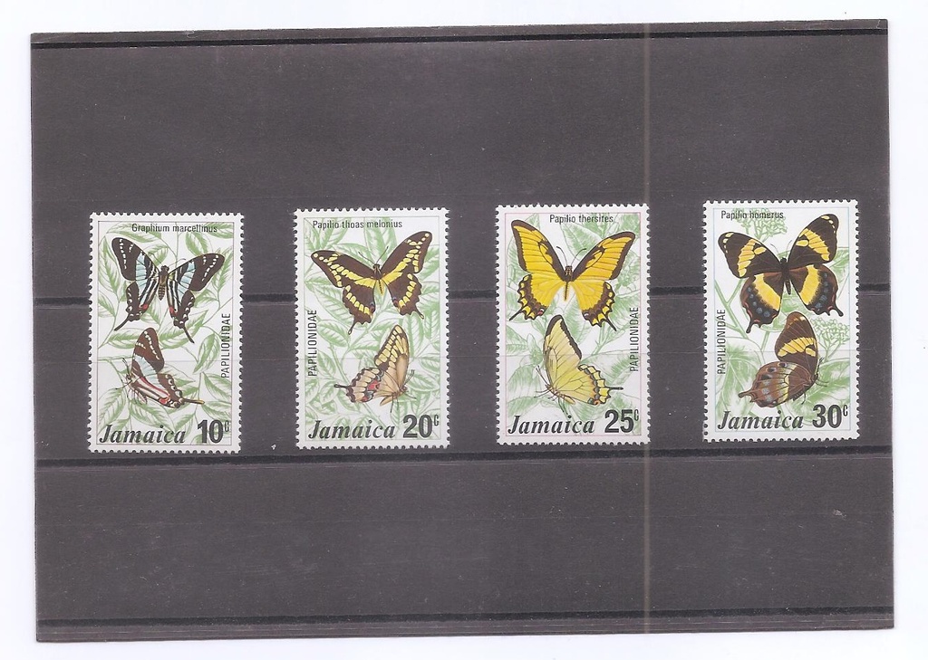 JAMAICA DEL AÑO 1975 MARIPOSAS