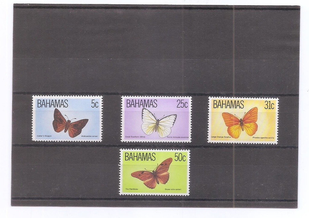 BAHAMAS DEL AÑO 1983 MARIPOSAS