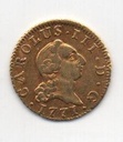 ESPAÑA CARLOS III DEL AÑO 1771 DE 1/2 ESCUDO