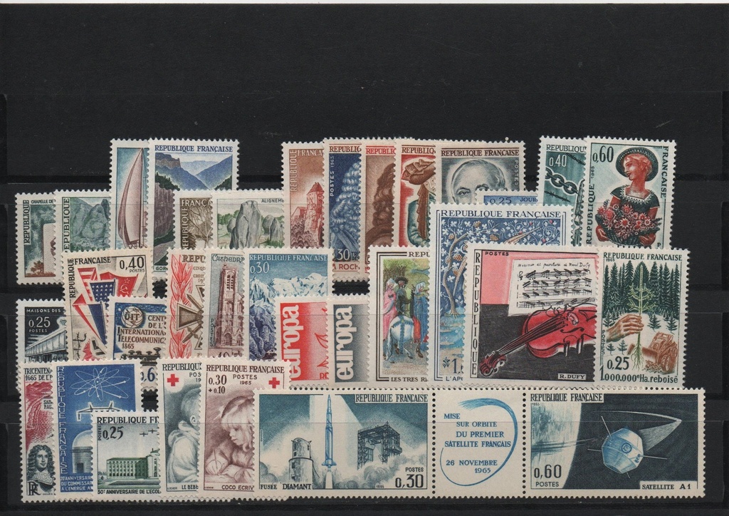 AÑO 1965 COMPLETO SELLOS FRANCIA