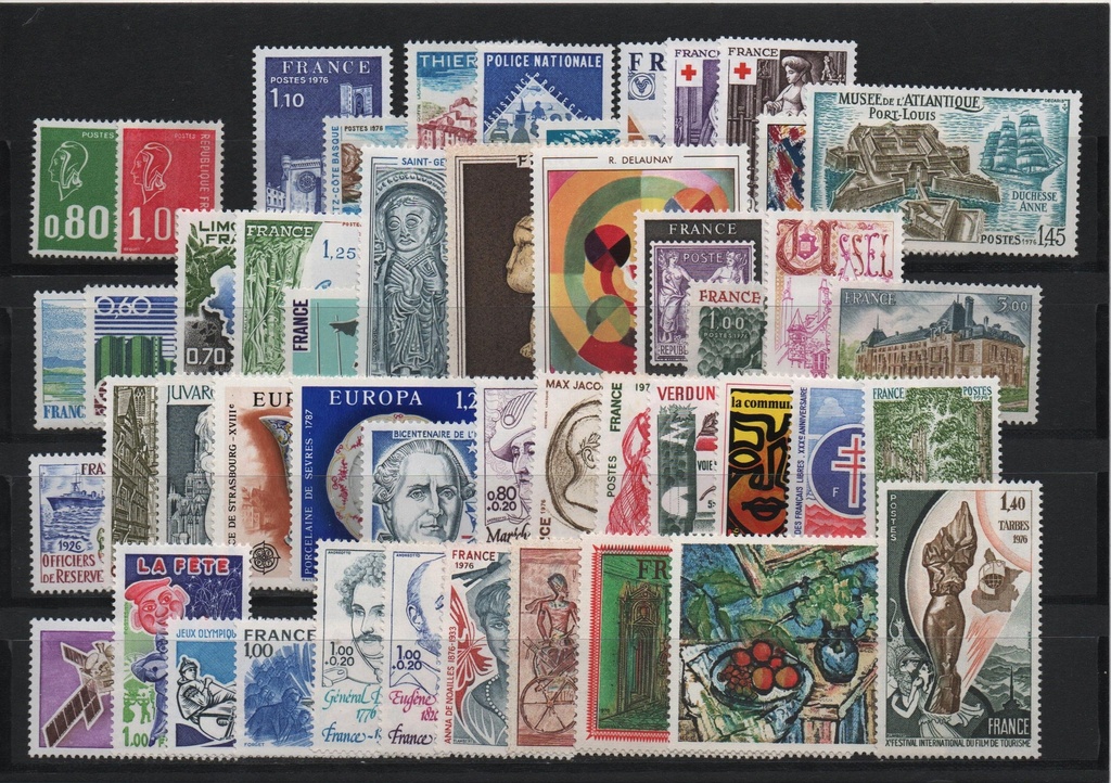 AÑO 1976 COMPLETO SELLOS FRANCIA