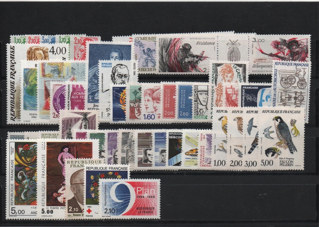 AÑO 1984 COMPLETO SELLOS FRANCIA