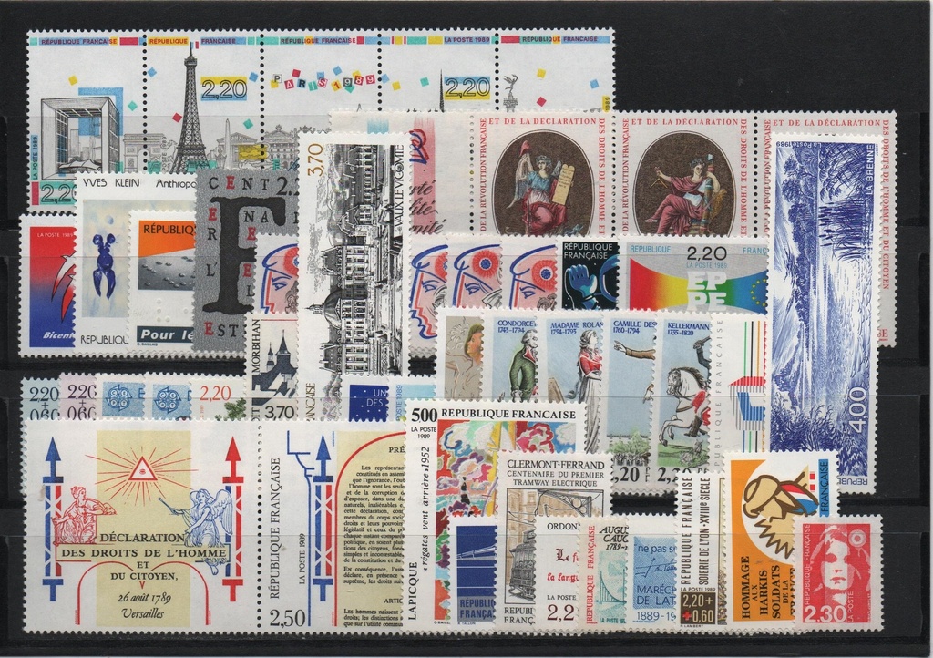 AÑO 1989 COMPLETO SELLOS FRANCIA