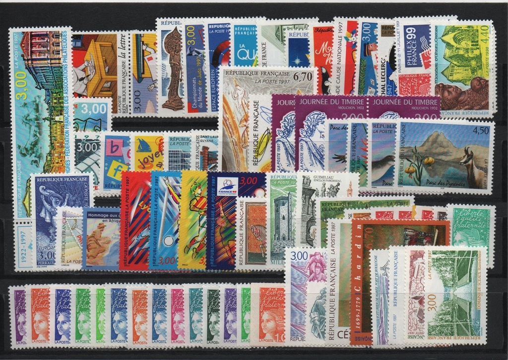 AÑO 1997 COMPLETO SELLOS FRANCIA