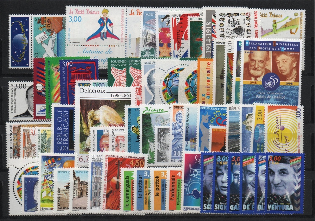 AÑO 1998 COMPLETO SELLOS FRANCIA