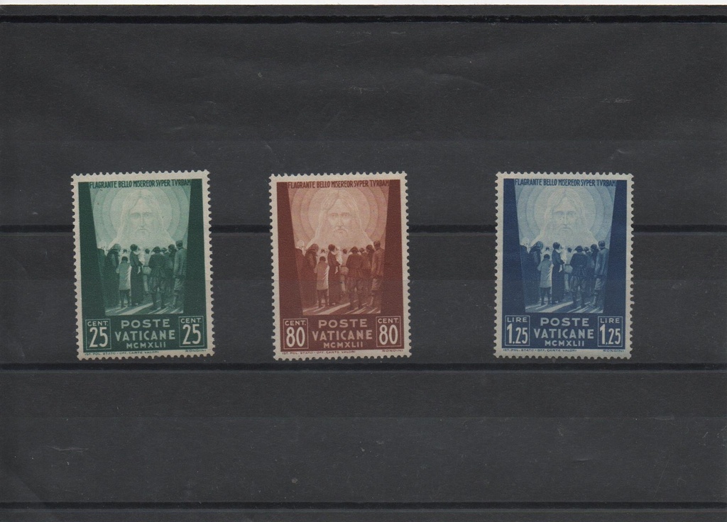 AÑO 1942 COMPLETO SELLOS VATICANO