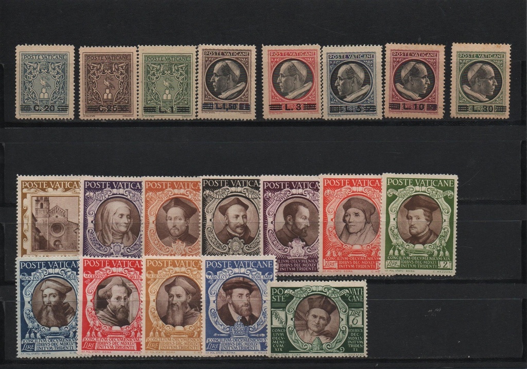 AÑO 1946 COMPLETO SELLOS VATICANO