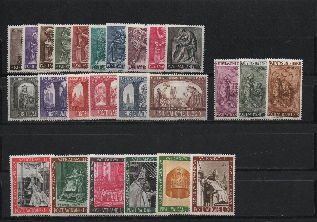 AÑO 1966 COMPLETO SELLOS VATICANO