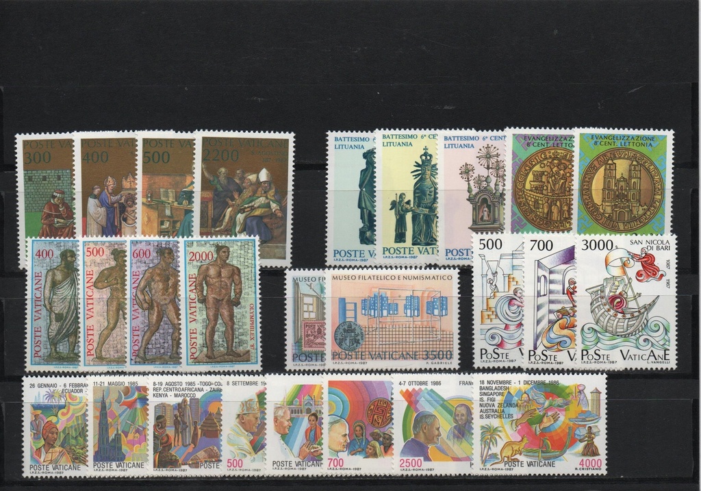 AÑO 1987 COMPLETO SELLOS VATICANO