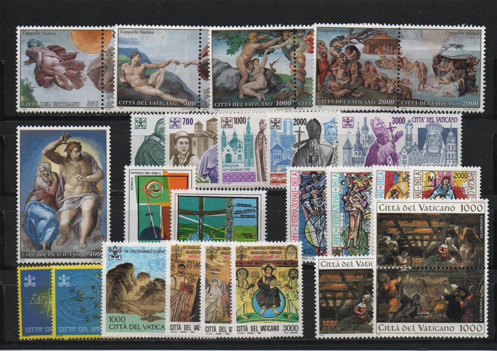 AÑO 1994 COMPLETO SELLOS VATICANO