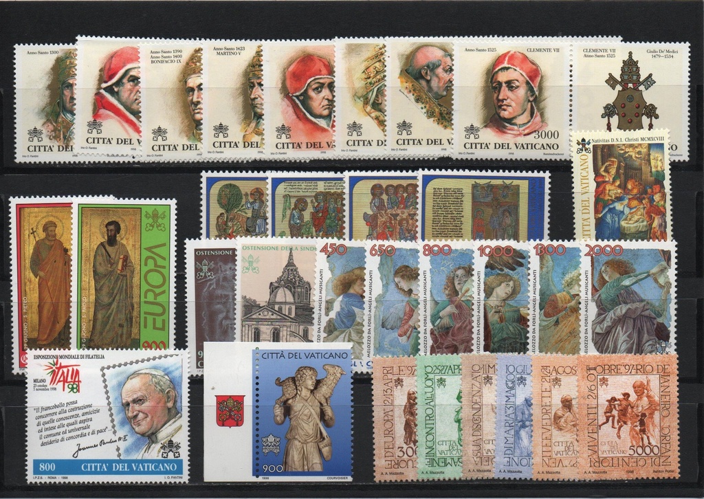 AÑO 1998 COMPLETO SELLOS VATICANO