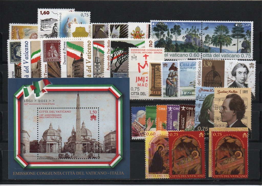 AÑO 2011 COMPLETO SELLOS VATICANO