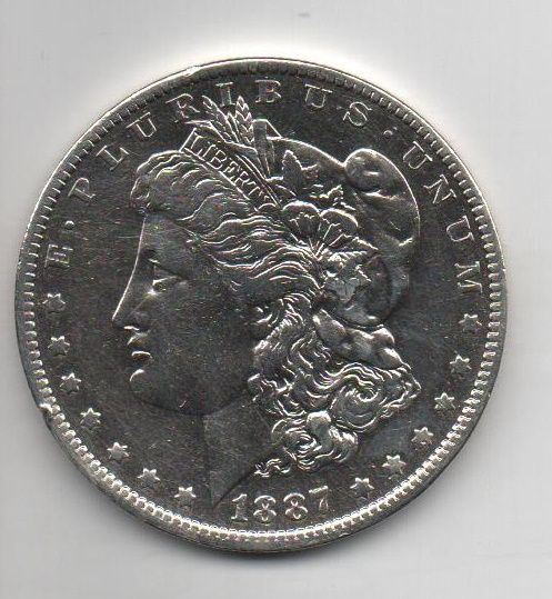 ESTADOS UNIDOS DEL AÑO 1887 DE 1 DOLAR