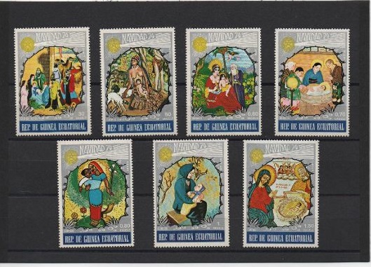 GUINEA ECUATORIAL DEL AÑO 1974 NAVIDAD