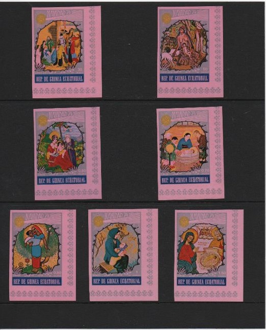 GUINEA ECUATORIAL DEL AÑO 1974 NAVIDAD