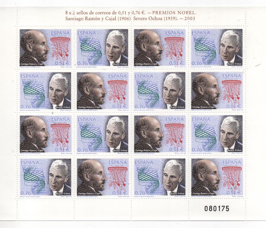 ESPAÑA DEL AÑO 2003 PREMIO NOVEL