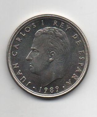 ESPAÑA DEL AÑO 1989 DE 5 PESETAS