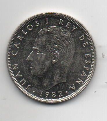 ESPAÑA DEL AÑO 1982 DE 25 PESETAS