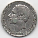 ALFONSO XII DEL AÑO 1882 *82 DE 1 PESETA