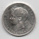 ALFONSO XIII DEL AÑO 1898 *98 DE 5 PESETAS