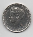 ALFONSO XIII DEL AÑO 1899 *99 DE 5 PESETAS