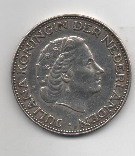 HOLANDA DEL AÑO 1961 DE 2 1/2 GULDEN