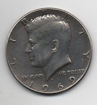ESTADOS UNIDOS DEL AÑO 1969 DE 1/2 KENNEDY