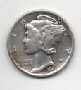 ESTADOS UNIDOS DEL AÑO 1944 DE 1 DIME MERCURY