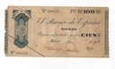 ESPAÑA BILLETE LOCAL REPUBLICANO DEL AÑO 1936 DE 100 PESETAS. BILBAO