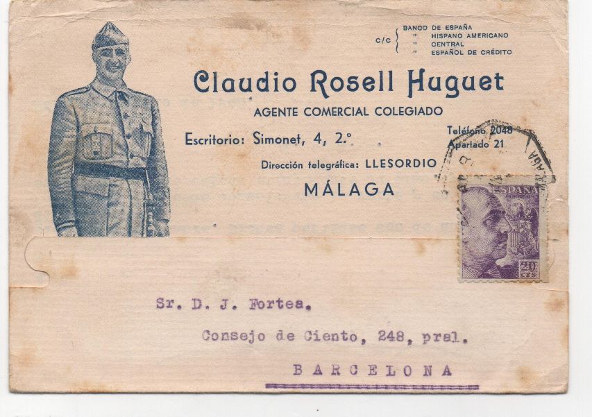 ESPAÑA POSTAL Nº 24 DE FRANCO