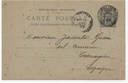 FRANCIA POSTAL N-3 SELLO GRIS