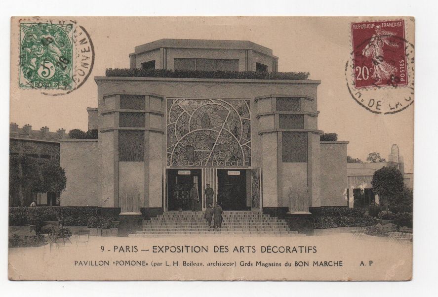 FRANCIA POSTAL N-27 EXPOSICION ARTES DECORATIFS