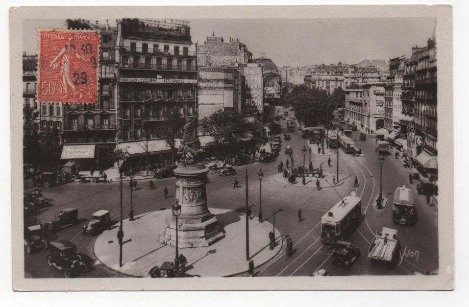 FRANCIA POSTAL N-37 PLAZA CLICHY