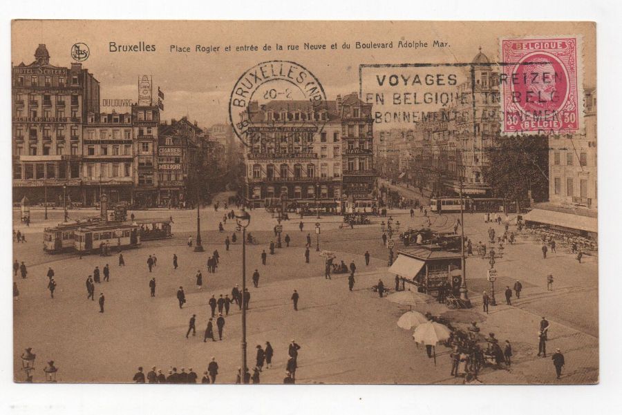 BRUSELAS N-40 (SELLO DE 30 CENTIMOS ROJO)