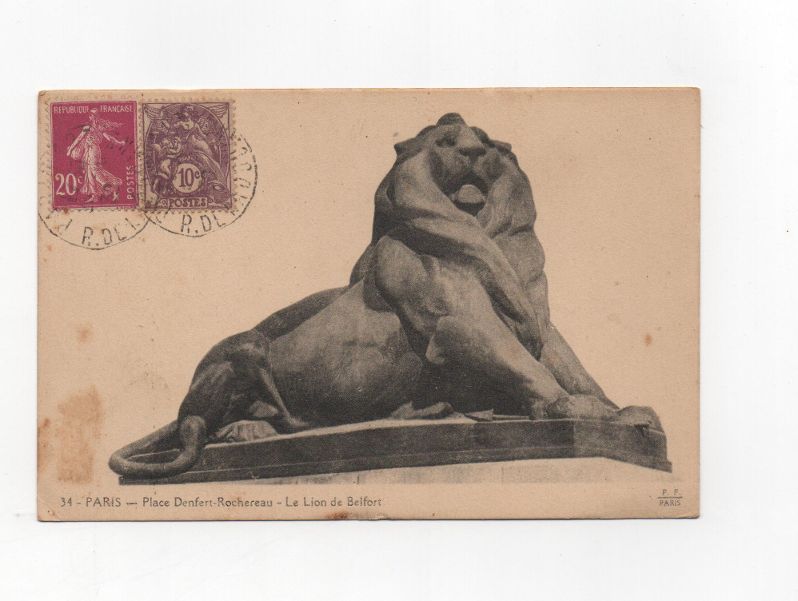 FRANCIA POSTAL N-45 LELION DE BELFORT