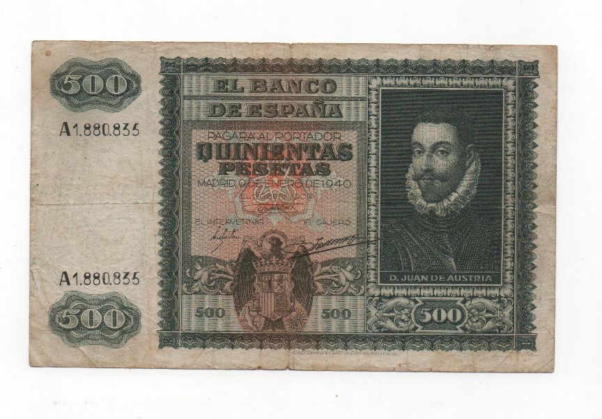ESTADO ESPAÑOL AÑO 1940 (09/01) DE 500 PESETAS