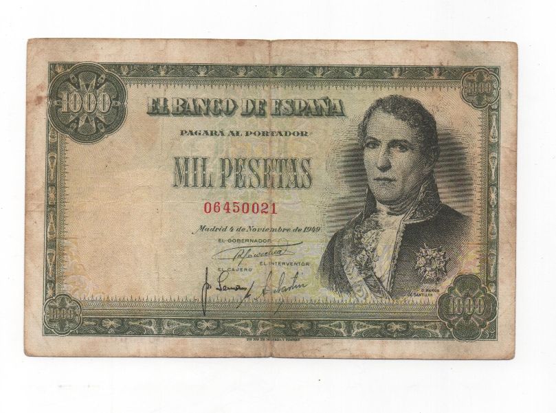 ESTADO ESPAÑOL AÑO 1949 (04/11) DE 1000 PESETAS