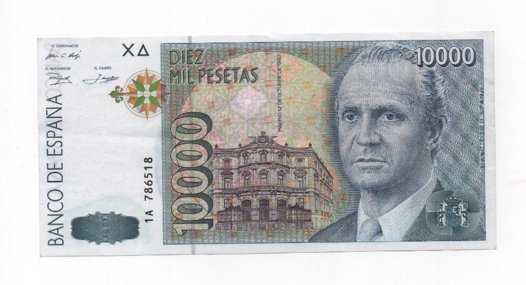 REINADO JUAN CARLOS I AÑO 1992 DE 10000 PESETAS