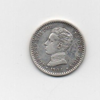 ALFONSO XIII DEL AÑO 1904 *04 50 CENTIMOS