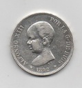 ALFONSO XIII DEL AÑO 1892 *92 DE 5 PESETAS