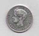 ALFONSO XIII DEL AÑO 1897 *97 DE 5 PESETAS