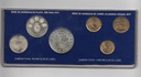 ARGENTINA DEL AÑO 1977 ESTUCHE MONEDAS PLATA+NIQUEL MUNDIAL