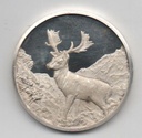 ESPAÑA. MEDALLA DE PLATA -FAUNA IBERICA CIERVO