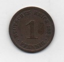 ALEMANIA IMPERIO DEL AÑO 1892 LETRA A DE 1 PFENNIG