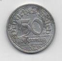ALEMANIA DEL AÑO 1921 IMPERIO REPUBLICA WEIMAR LETRA G DE 50 PFENNIG